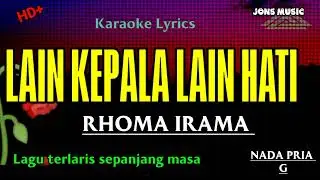 LAIN KEPALA LAIN HATI || RHOMA IRAMA || KARAOKE DANGDUT || NADA PRIA @Jonsmusic