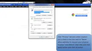 HOW TO DISABLE GEOLOCATION IN INTERNET EXPLORER 9