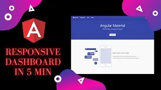 Angular 13 responsive dashboard with sidebar in 5 min using angular material