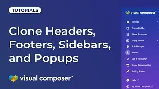 How to duplicate (clone) Header, Footer, Sidebar, and Popup with Visual Composer