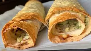 A delicious Snack of simple Pita bread for 10 minutes from the time to eat.