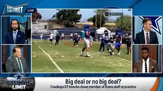 Cowboys DT knocks over Rams staff at practice