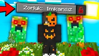 Minecraftı İmkansız Zorlukta Oynadım..