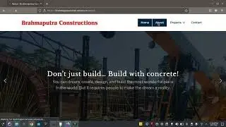 Construction Company Website using WordPress