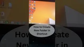 How to Create New Folder in Shortcut : Shreya Knowledge Hub