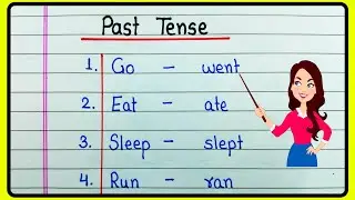 Past tense | 50 Examples of Past tense | Past tense verbs | Past tense words | English Grammar