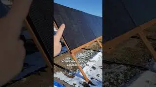 Solar panel shading during winter