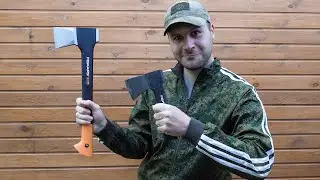 Купил супер мега нано технологичный топор-колун Fiskars X11