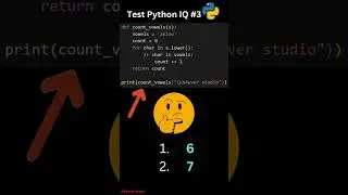 Python Code IQ Test #3