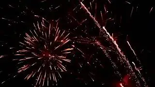 The beautiful fireworks are multicolored a lot 3