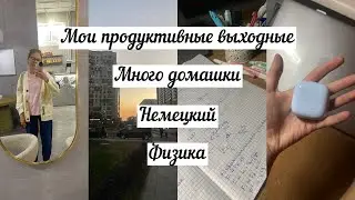 МОИ ПРОДУКТИВНЫЕ ВЫХОДНЫЕ/ Будни студента/ немецкий/ физика/ мотивация/ дисциплина