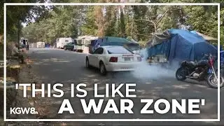 Tensions rise around Southeast Portland homeless camp