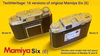 All 16 models of Mamiya Six (6) medium format cameras with full specs and how to identify