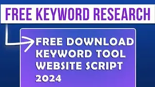 free keyword generator tool script 2024 | Seo Rank Tool 2024