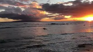 Beautiful Kihei Maui sunset.