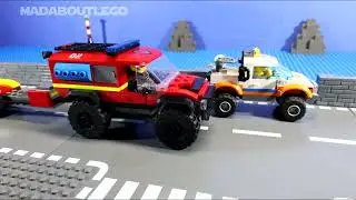 LEGO City 4x4 Fire Truck with Rescue Boat 60412.