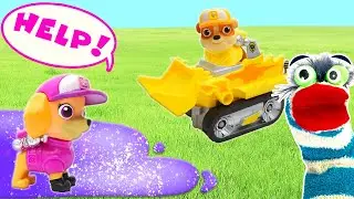 Fizzy and Paw Patrol Friends Get Stuck in Slime | Fun Stories For Kids