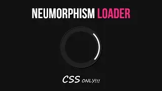 Neumorphism Circle Line Loader CSS | Loader CSS Animation