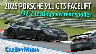 2025 Porsche 911 GT3 Facelift 992.2 Prototype Caught Testing At The Nürburgring With New Details