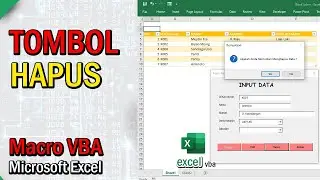 Membuat Tombol Hapus data Macro VBA Microsoft Excel