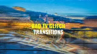 Bad Tv Glitch Transitions Pack After Effects Template