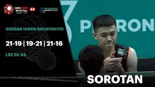 Shesar Hiren Rhustavito (INA) 2 - 1 Lee Zii Jia (MAS) | Perseorangan Lelaki | Terbuka Malaysia 2022