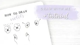 How To Draw Violets | Draw With Me + Tutorial