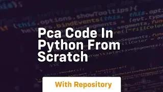 pca code in python from scratch