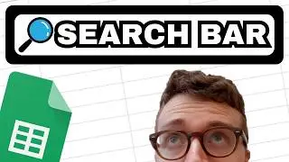 HOW TO CREATE A SEARCH BAR - Google Sheets