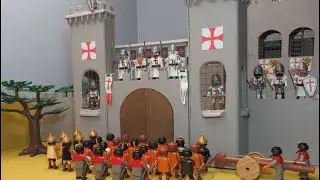 Templiers en croisade : le siège d'Acre ! Stop motion Playmobil !