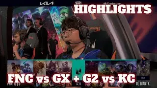 FNC vs GX + G2 vs KC - All Games Highlights |  Round 1 LEC Summer 2024 Playoffs