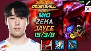 Jayce Mid Build Zeka Duskblade of Draktharr Phase Rush - LOL KR GrandMaster Patch 13.15