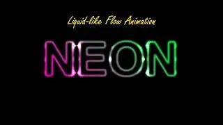 CSS Neon Liquid-like Flow Animation | Neon Text Animation @aysantutorials1415