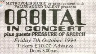 Orbital Archive Live Gig - 7th October 1994 - Brixton in London