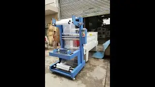 Semi-Automatic Shrink Wrapping Machine | Web Sealer & Shrink Tunnel for Juice & Mineral Water Bottle