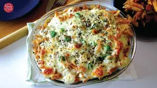 MACARONA BECHAMEL PASTA BAKE - EGYPTIAN MACARONA BECHAMEL RECIPE - HINZ COOKING