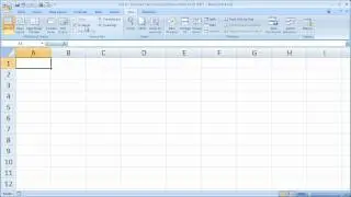 Excel Formatting 8 - Remove Tabs and Scroll Bars from Excel 2007 for a Cleaner Appearance