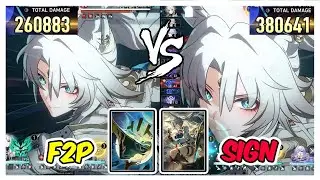 Feixiao Lightcone I Venture Forth to Hunt vs Stellar Sea Damage Comparison - Honkai Star Rail