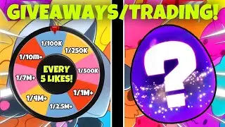 (🔴 LIVE) SPIN THE WHEEL GIVEAWAYS & TRADING! (Pets Go)