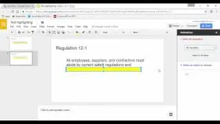 Highlighting Text - Effective Presentation Visuals using Google Sheets/Slides