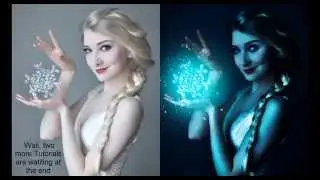 Frozen lighting effect | photoshop tutorial | photo effects