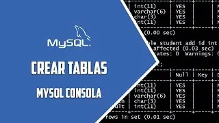 MySQL Consola - Crear Tablas - Video 61