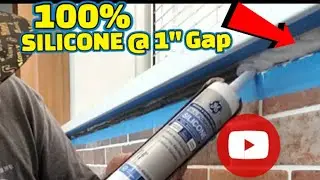 How to use 100% Silicone filling gaps #howto #diy #silicone #tiles