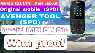 Nokia original IMEI REPAIR NOKIA 105 2019 Ta-1174 SPD-Invalid IMEI Please contact product server Fix