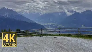 Panoramic Mountain Top Nature Walk 4K (With Ambient Nature Sounds And Music)