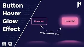 how to create a glowing button with reflection hover effect | HTML, CSS tutorial