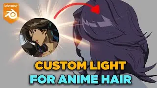 Custom Light for Anime Hair (Blender 4.1)