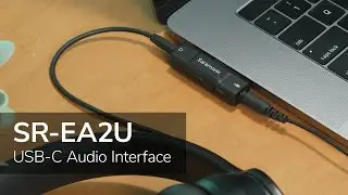 Saramonic SR-EA2U USB-C Audio Interface | Android, iOS, Computers, 3.5mm Mic Input & Headphone Out