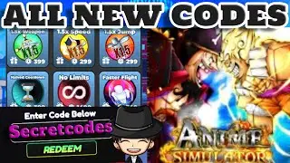 ALL *NEW* ANIME SIMULATOR CODES FOR AUGUST 2024 | ANIME SIMULATOR *NEW* CODES ROBLOX