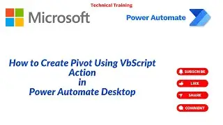 How To Create A Pivot Using VbScript Action In Power Automate Desktop